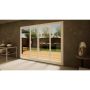 PVC Sliding Door - 2700mm White - Right Hand Slide & Left Hand Fixed