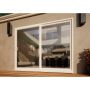 PVC Sliding Door Part Q Compliant - 2700mm White - Right Hand Slide & Left Hand Fixed