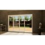 PVC Sliding Door - 3000mm White - Left Hand Slide & Right Hand Fixed