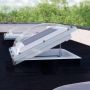 Domed Manual Opening Flat Roof Window - 1400mm x 1400mm Double Glazed White