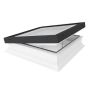 Type G Manual Opening Flat Roof Window - 900mm x 900mm Double Glazed Black