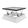Smoke Ventilation Flat Roof Window - 1200mm x 1200mm Double Glazed White