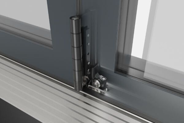 Heritage Aluminium Bifold Door Part Q Compliant - 2700mm Grey - 3 Right