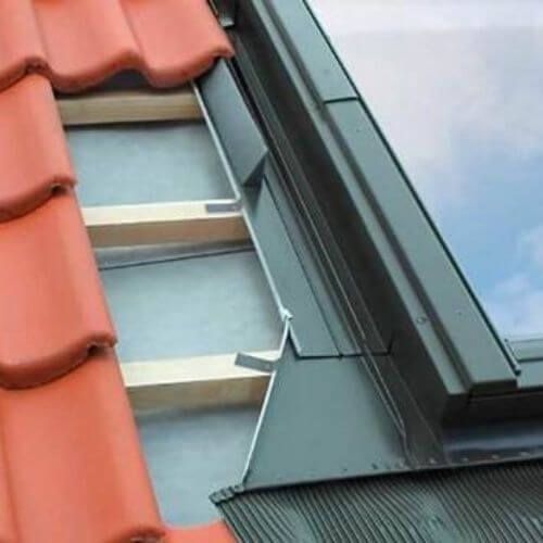 Pitched Roof Window Flashing For Interlocking Tiles Up To 90mm Profile Thermally Insulated - 1140mm x 1180mm