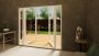 Aluminium French Door - 1800mm White Open Out - 2x 300mm Sidescreens