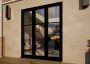 Heritage Aluminium Bifold Door Part Q Compliant - 1800mm Black - 3 Right