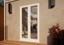 PVC French Door - 1200mm White Open Out
