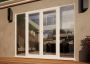 PVC French Door Part Q Compliant - 1500mm White Open Out - 2x 600mm Sidescreens