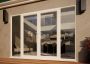 PVC French Door - 1800mm White Open Out - 2x 600mm Sidescreens