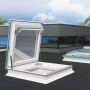 Domed Flat Roof Access Window - 900mm x 900mm Double Glazed Opaque
