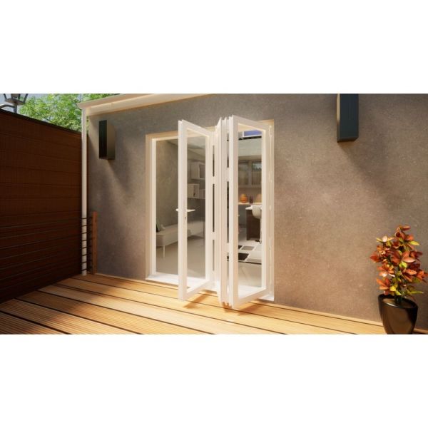Aluminium Bifold Door Part Q Compliant - 1800mm White - 3 Right