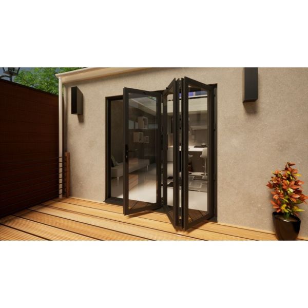 Aluminium Bifold Door - 2100mm Anthracite Grey - 3 Right