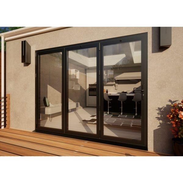 Aluminium Bifold Door - 2700mm Anthracite Grey - 3 Left