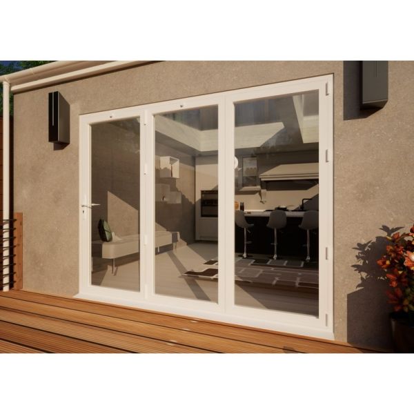 Aluminium Bifold Door - 2700mm White - 3 Right