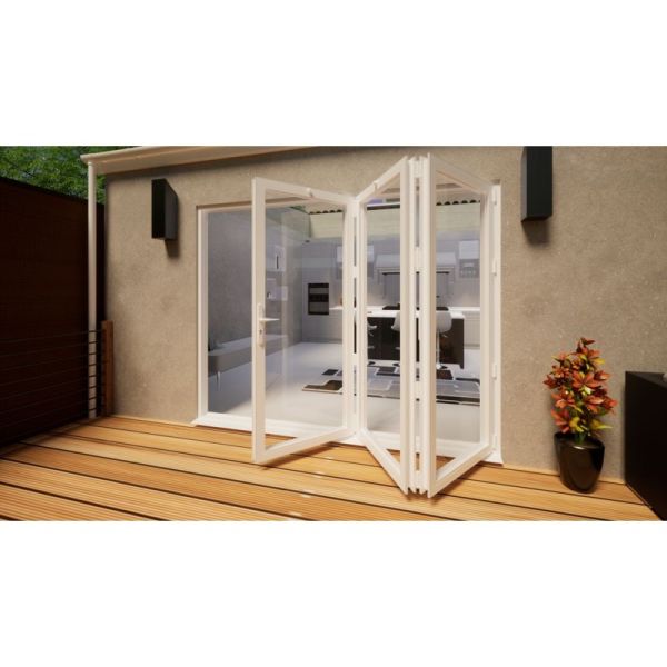 Aluminium Bifold Door - 2700mm White - 3 Right