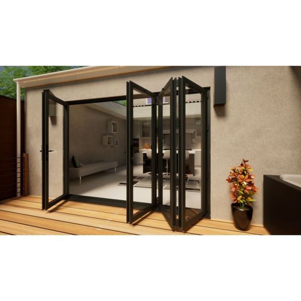 Aluminium Bifold Door - 3000mm Anthracite Grey - 1 Left 3 Right