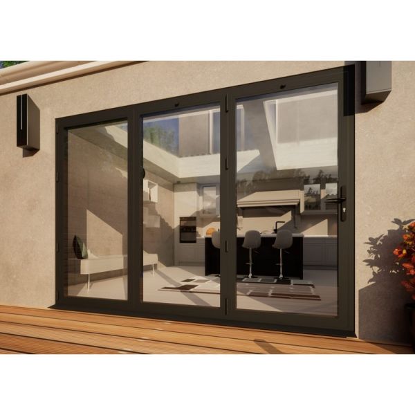 Aluminium Bifold Door - 3000mm Anthracite Grey - 3 Left