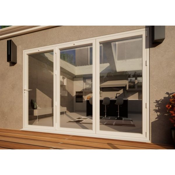Aluminium Bifold Door - 3000mm White - 3 Right