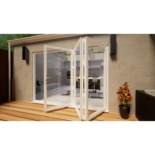 Aluminium Bifold Door Part Q Compliant - 3000mm White - 3 Right