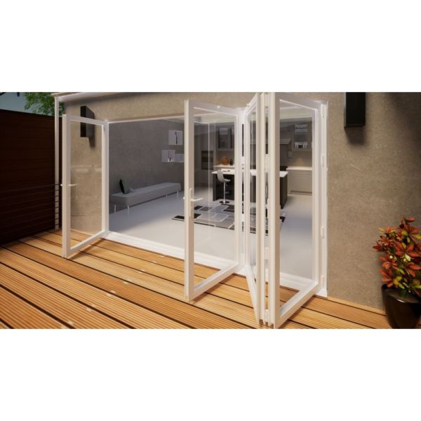 Aluminium Bifold Door - 3600mm White - 1 Left 3 Right
