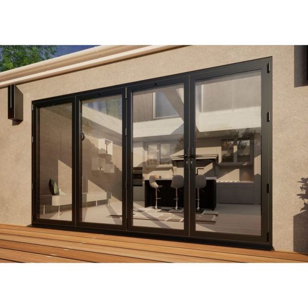 Aluminium Bifold Door - 3600mm Anthracite Grey - 3 Left 1 Right