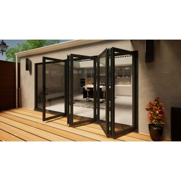 Aluminium Bifold Door - 4200mm Anthracite Grey - 5 Right