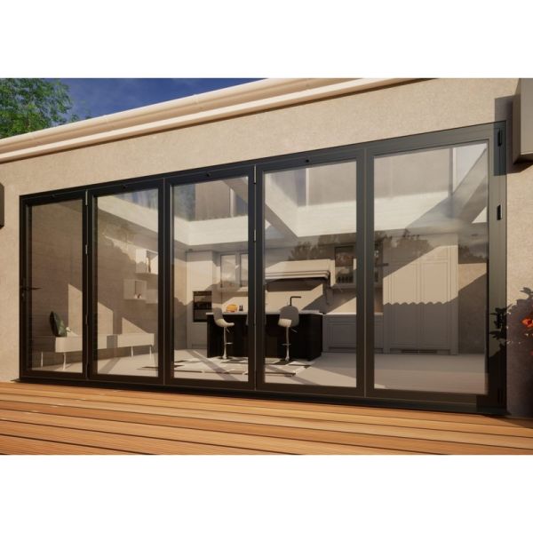 Aluminium Bifold Door - 4800mm Anthracite Grey - 5 Right