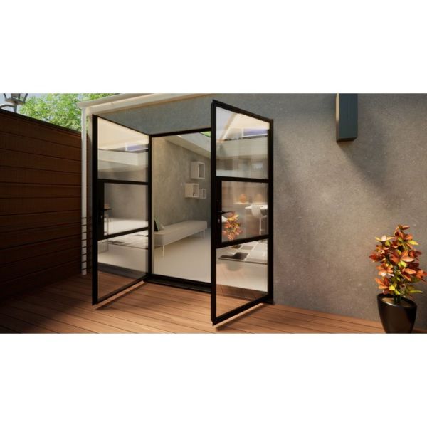 Aluminium Heritage French Door - 1800mm Black