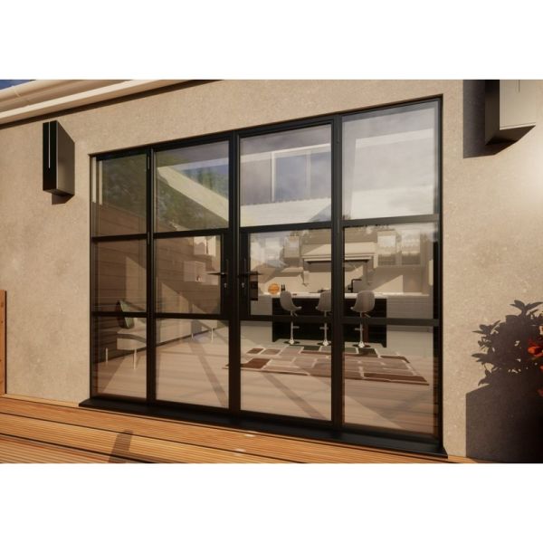 Aluminium Heritage French Door - 2700mm Anthracite Grey