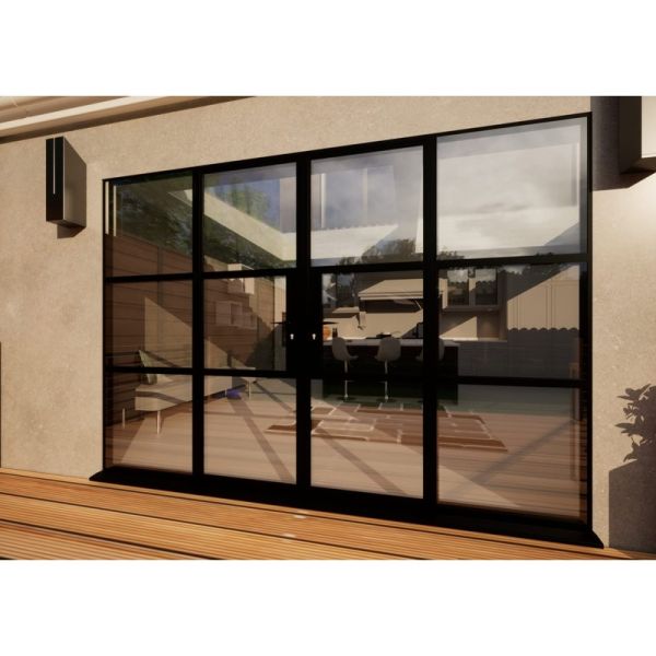 Aluminium Heritage French Door - 3000mm Black