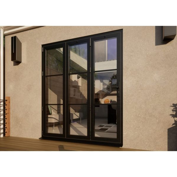 Heritage Aluminium Bifold Door - 1800mm Grey - 3 Left