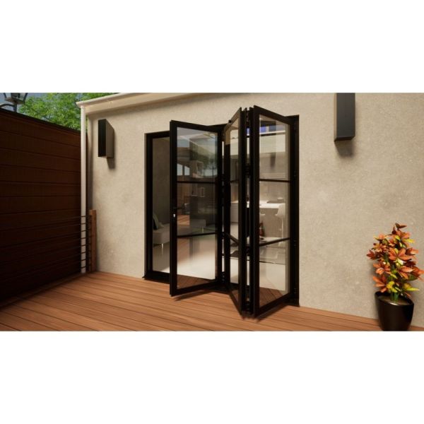 Heritage Aluminium Bifold Door - 2100mm Black - 3 Right