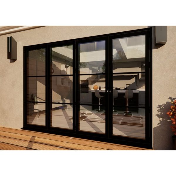 Heritage Aluminium Bifold Door - 3000mm Black - 3 Left 1 Right