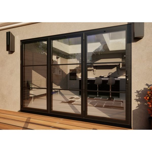 Heritage Aluminium Bifold Door - 3000mm Grey - 3 Left