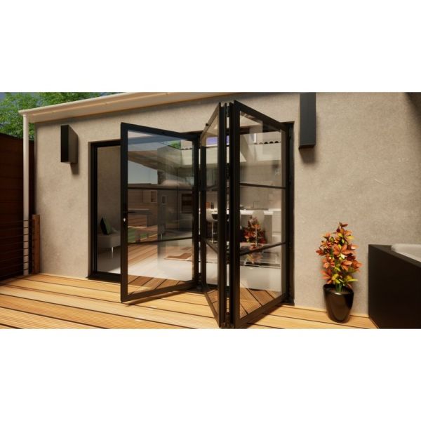 Heritage Aluminium Bifold Door - 3000mm Grey - 3 Right