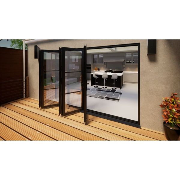 Heritage Aluminium Bifold Door - 3600mm Grey - 5 Left