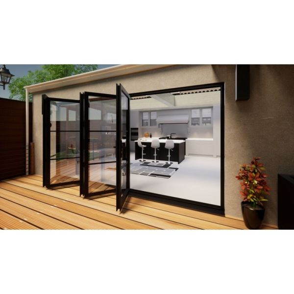 Heritage Aluminium Bifold Door - 4200mm Grey - 5 Left