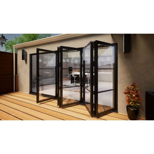 Heritage Aluminium Bifold Door - 4200mm Grey - 5 Right