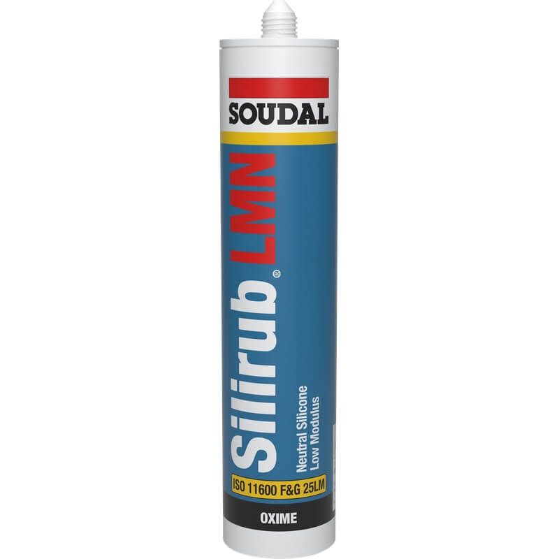 Soudal Silirub LMN Silicone - Clear 300ml - Pack of 48