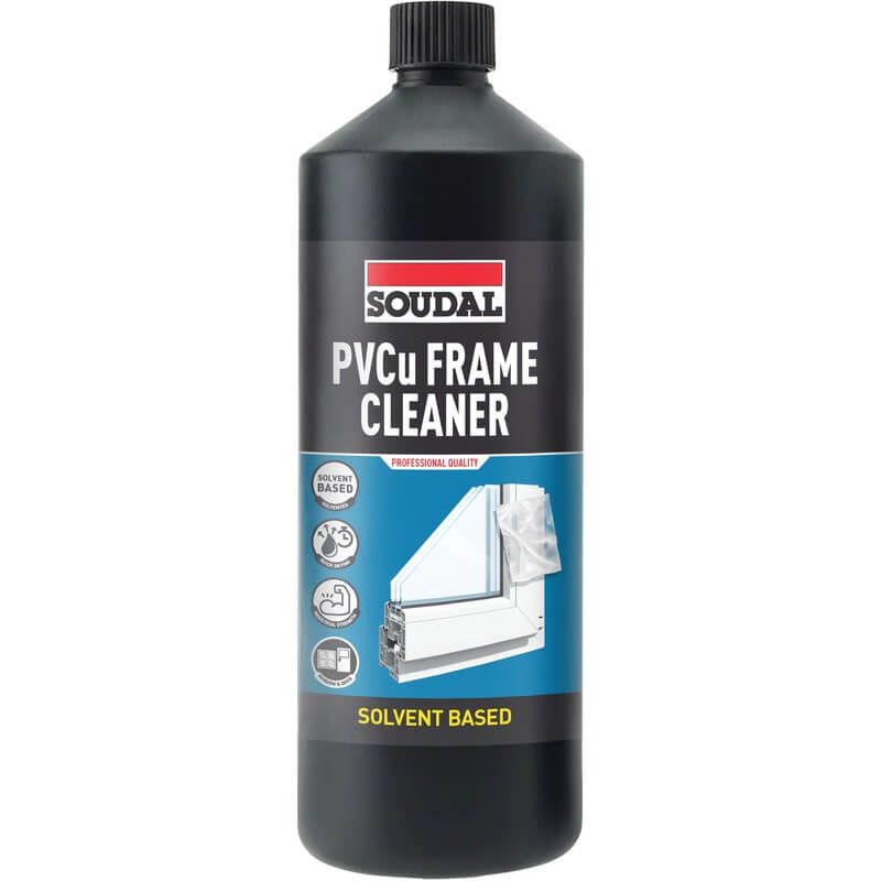 Soudal PVCu Frame Cleaner - Clear 1L - Pack of 24