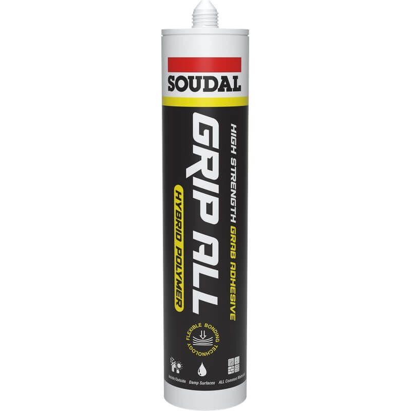 Soudal Grip All Hybrid Polymer - White 290ml - Pack of 48