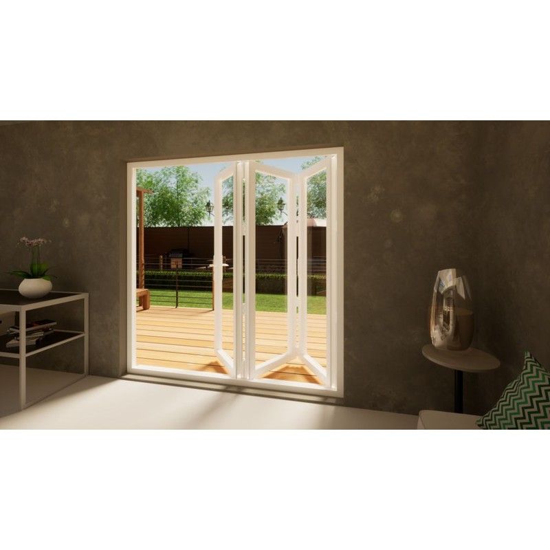 Aluminium Bifold Door - 2100mm White - 3 Left
