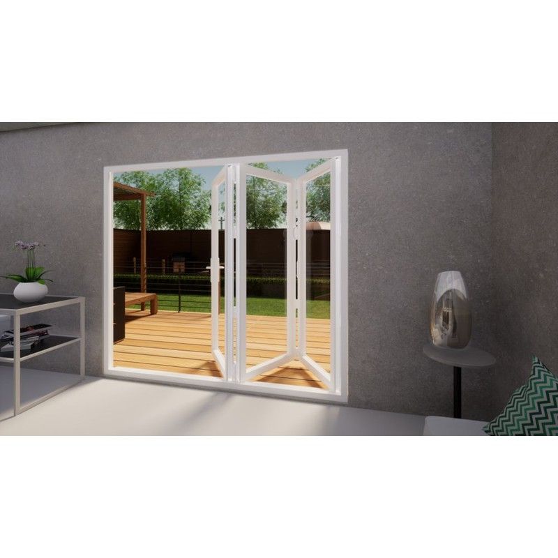 Aluminium Bifold Door - 2400mm White - 3 Left