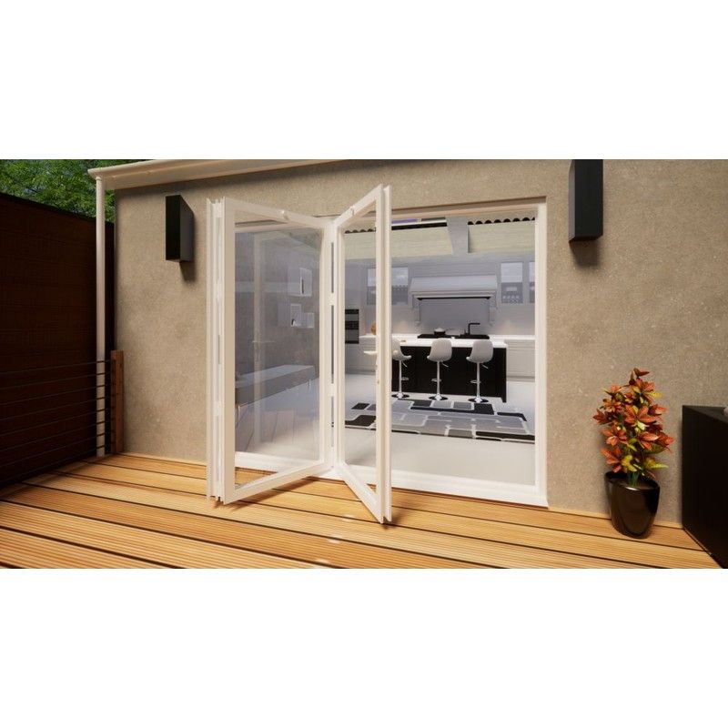 Aluminium Bifold Door - 2700mm White - 3 Left