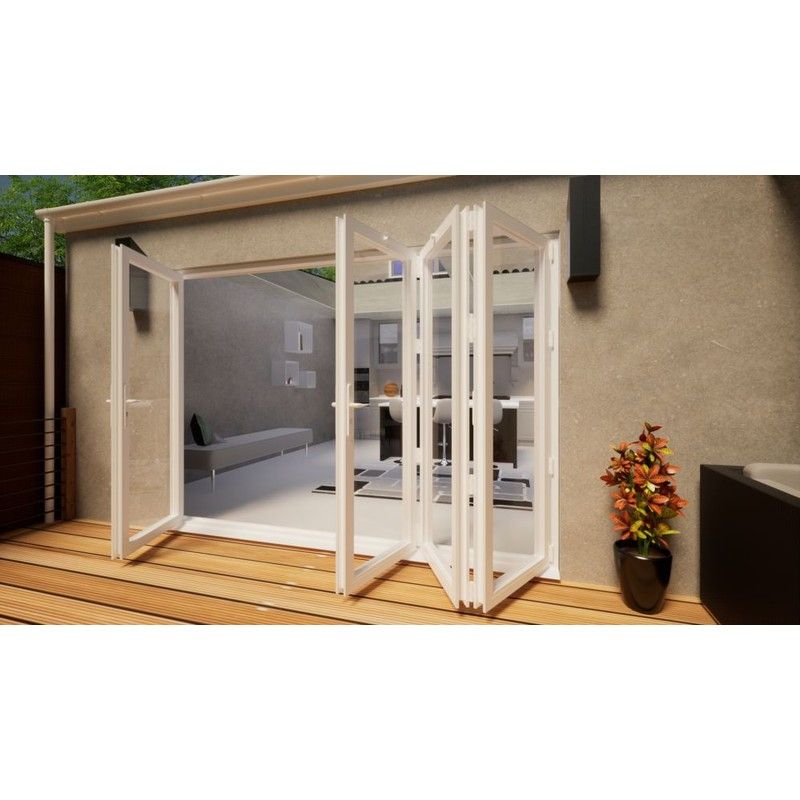 Aluminium Bifold Door - 3000mm White - 1 Left 3 Right