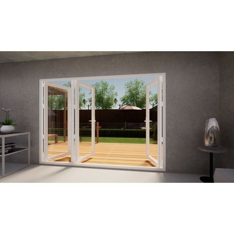 Aluminium Bifold Door - 3000mm White - 1 Left 3 Right