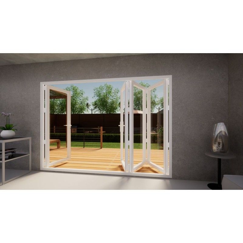 Aluminium Bifold Door - 3000mm White - 3 Left 1 Right