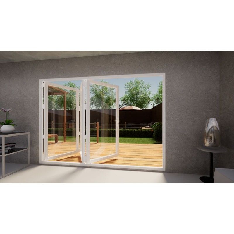 Aluminium Bifold Door - 3000mm White - 3 Right