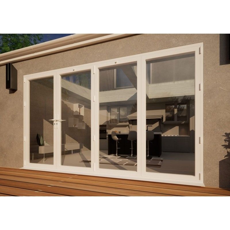 Aluminium Bifold Door - 3600mm White - 1 Left 3 Right