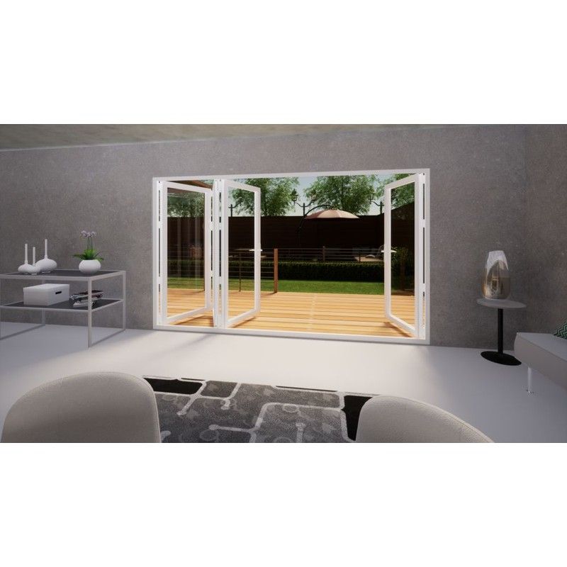 Aluminium Bifold Door - 3600mm White - 1 Left 3 Right